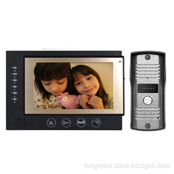 7-inch color video intercom systems, supports unlocking/monitoring, recording function, 700TVLNew